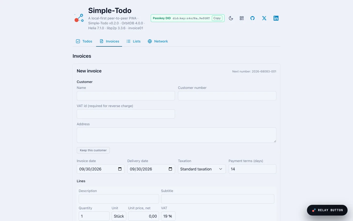 Le Space Invoice — invoice01
